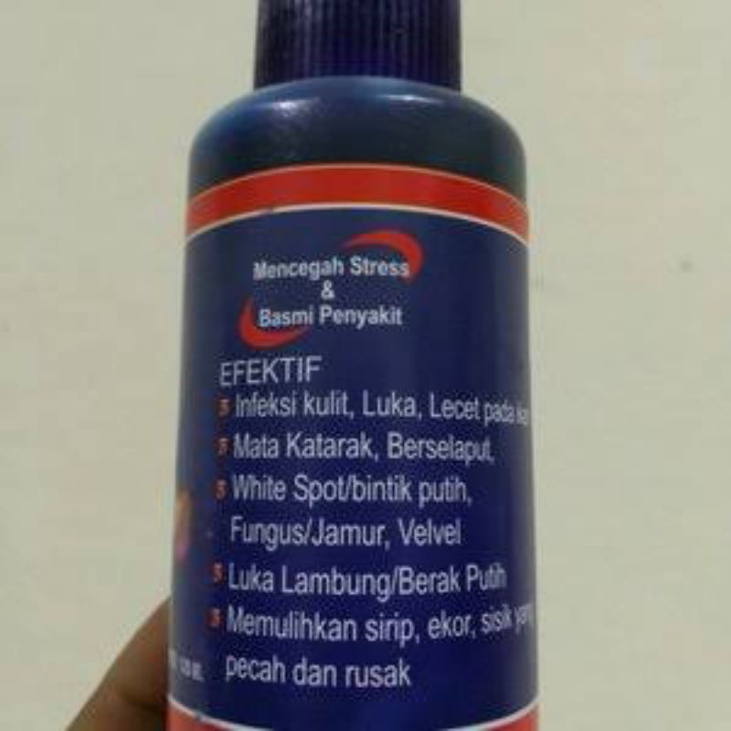 methylene blue plus obat biru ikan chana cupang koi koki