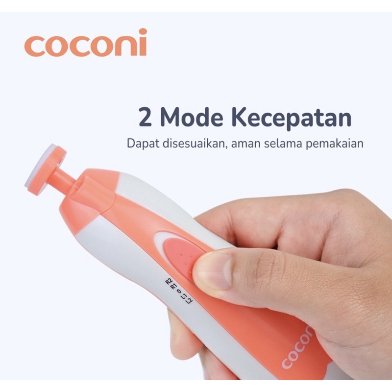 Coconi Baby Nail Trimmer / Gunting Kuku Elektrik Bayi &amp; Dewasa