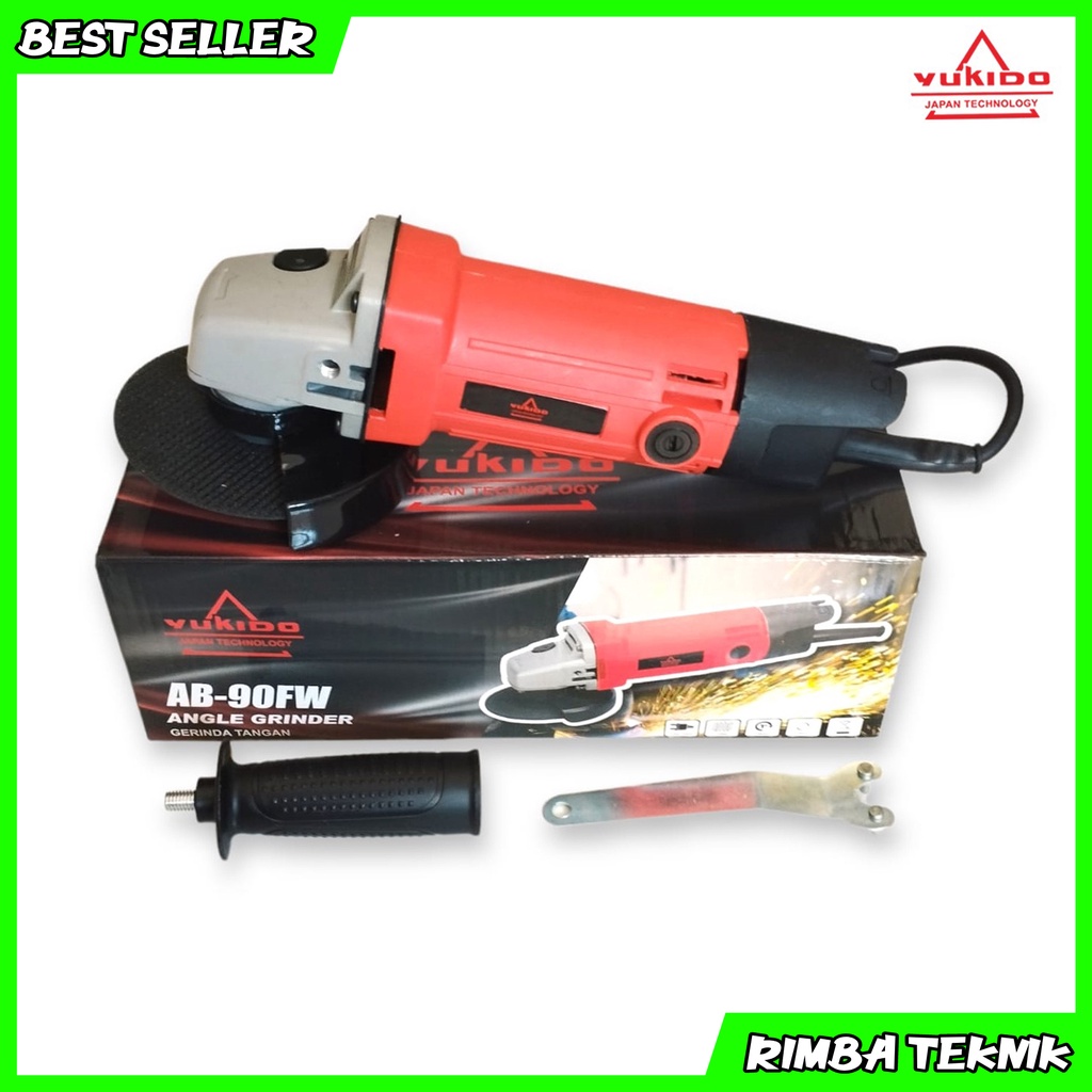 BISA COD Mesin Gerinda Tangan 4 inch YUKIDO Angle Grinder AB-90FW Murah