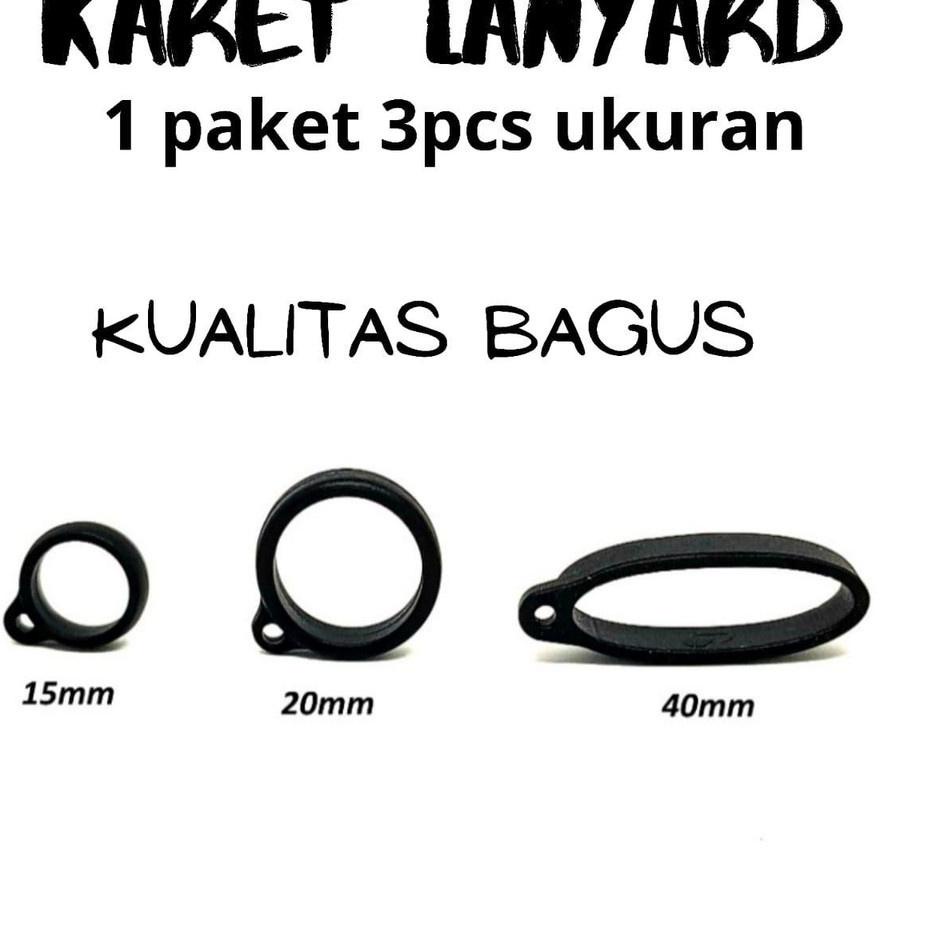 

(H-6-U☛) KARET LANYARD 3 UKURAN O RING (3PCS) pasti dikirim