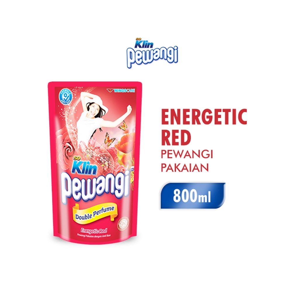 So Klin Pewangi Energetic Red Pouch 800 mL