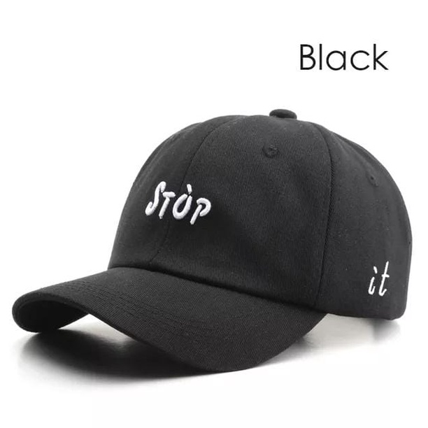 Topi Baseball Cap Distro Bordir Stop Premium Fashion Pria Wanita Unisex COD