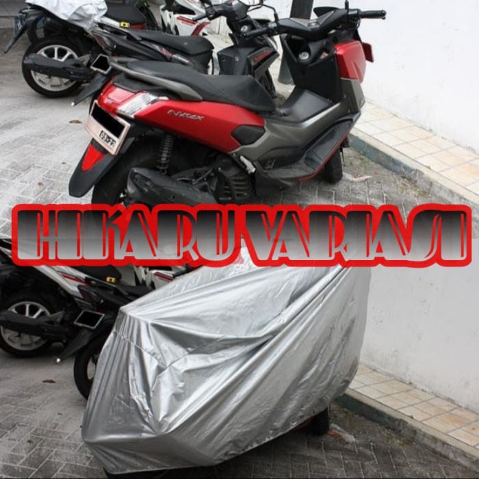 COVER MOTOR NMAX PCX LEXY ADV SARUNG BUNGKUS L FULL KARET SILVER