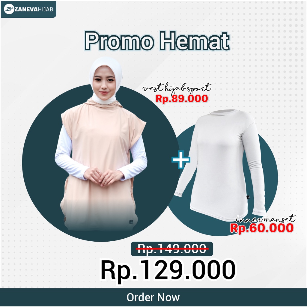 Vest Hijab l Hijab Olahraga l Trendy l Hijab santai l hijab rompi instan