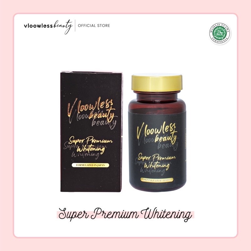 SUPER PREMIUM WHITENING | SPW VLOOWLESS BEAUTY | SUPLEMEN PEMUTIH AMPUH BPOM