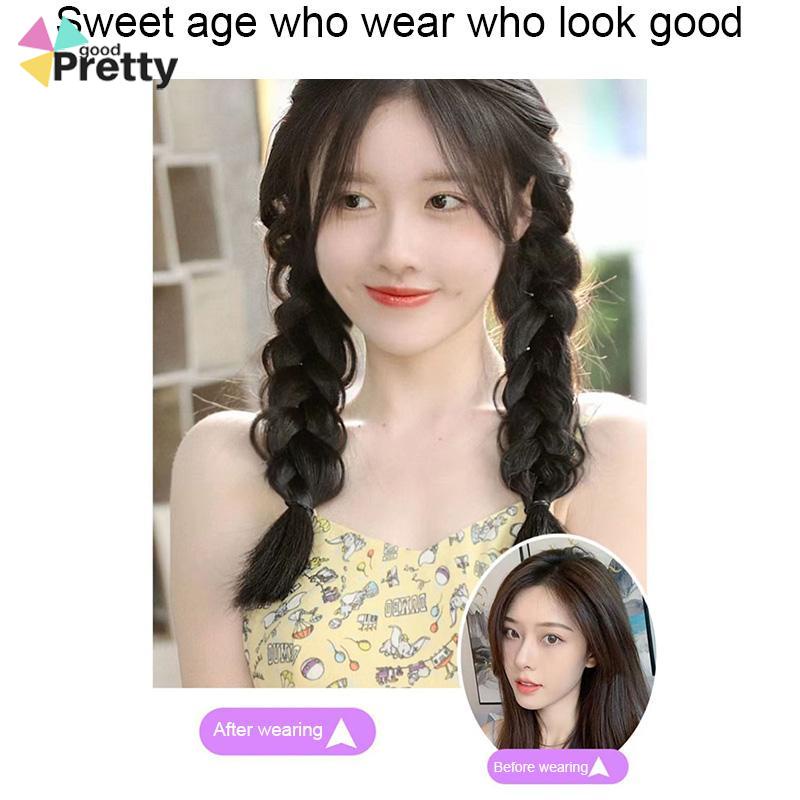 Wig Rambut Palsu Synthetic Braids Colorful Korea Fashion Gaya Untuk Wanita - PD