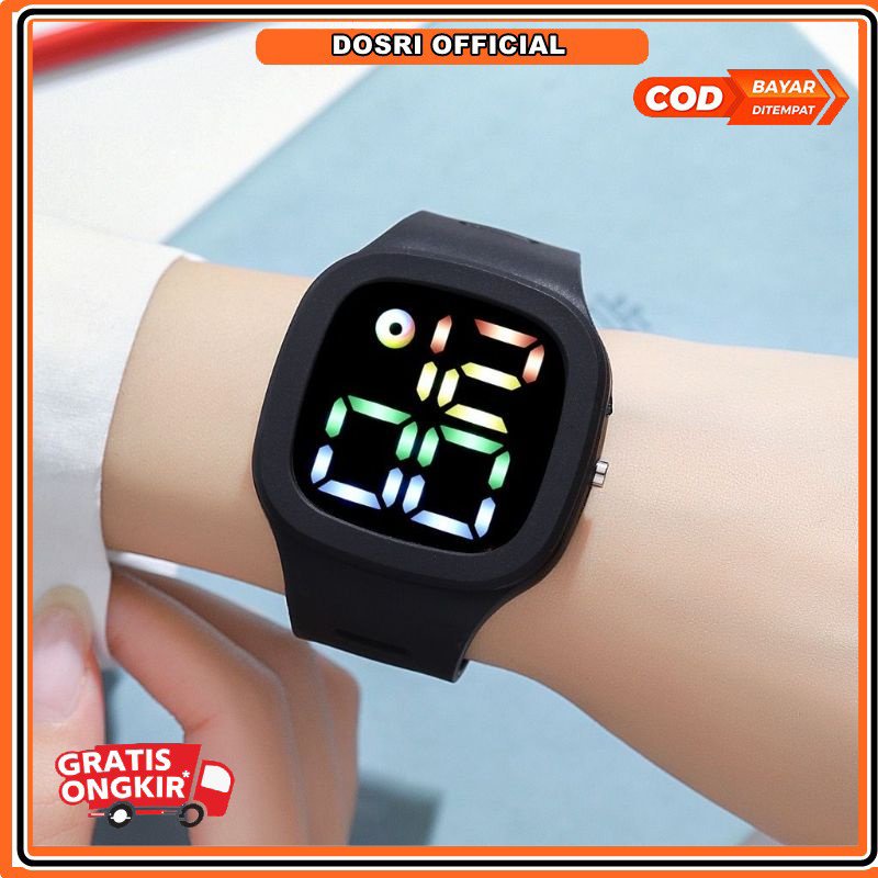 [ NEW ] Jam Tangan LED Digital Pria Wanita Rubbber Electronik Fashion Import Couple Anak Remaja