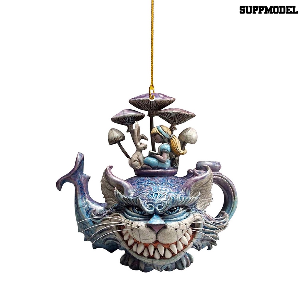 [Dekorasi] Liontin Mobil Motif Kartun Kucing Bentuk Datar Individuasi Ornamen Mobil Akrilik Pendant Decor Untuk Mobil