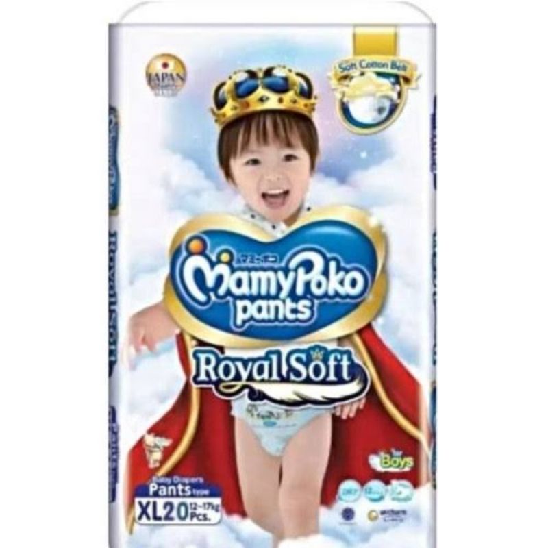 Pampers MamyPoko Pants Royal Soft XL20 Boy Murah