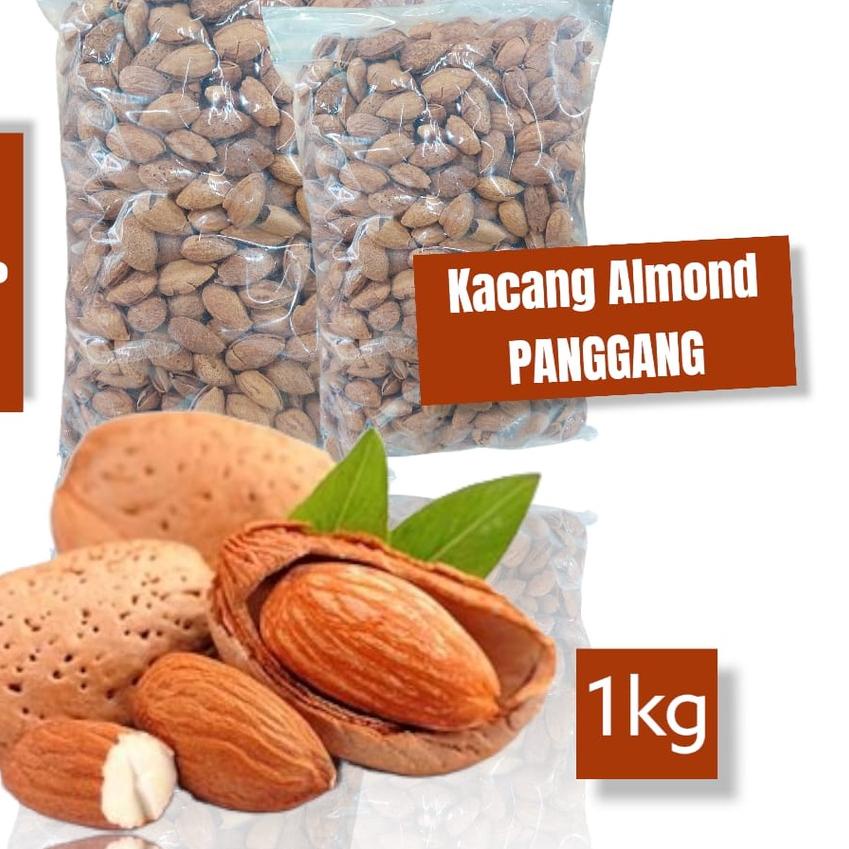 

limited STOCK!Kacang almond 1kg (panggang/roasted)|RA8
