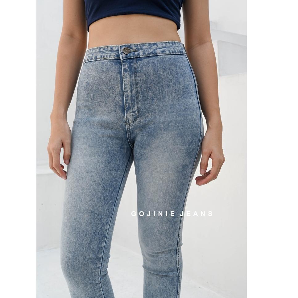 Ready GOJINIEJEANS - Highwaist Black Widow - 3342 - BLACK WIDOW