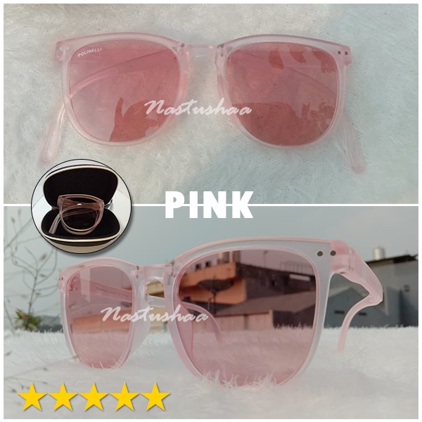 Kacamata Photocromic Pria Wanita Sunglasses Model Lipat Gaya Retro Korean Fashion Kacamata Lensa Photochromic Berubah Warna Anti UV