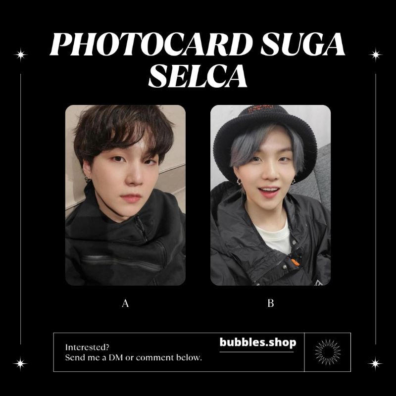 PHOTOCARD SUGA BTS SELCA