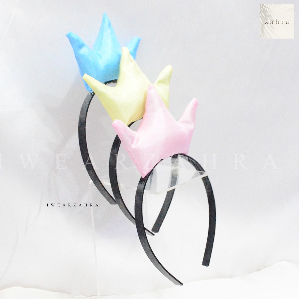 BANDO MAHKOTA PRINCESS - Crown Headband Costume Disney Fairy Tale Perlengkapan Cosplay Hair Accecoris Aksesoris Hiasan Rambut Lucu Murah