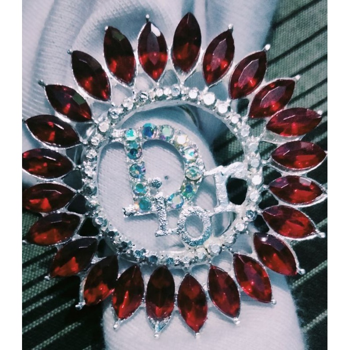 Bros Ring Permata Branded Warna Import