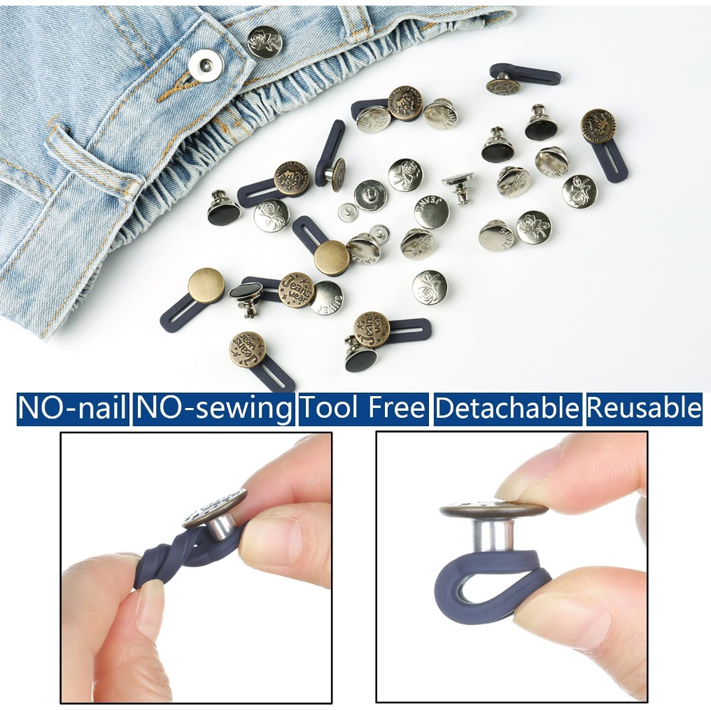 Pria Kartun Fashion Mengencangkan Pinggang Bros Jeans Extender Tombol Adjustable Pinggang Gesper Extender Untuk Celana Denim Longgar, Rok, Jeans Wanita Klip Pinggang Sederhana