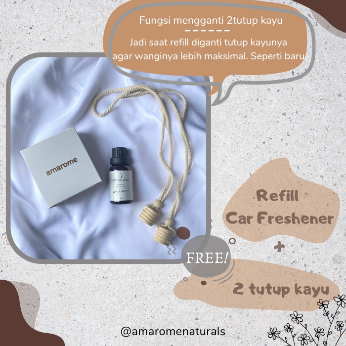 Pengharum Mobil, Parfum Mobil, Aroma terapi, Pewangi Ruangan | Amarome REFIL