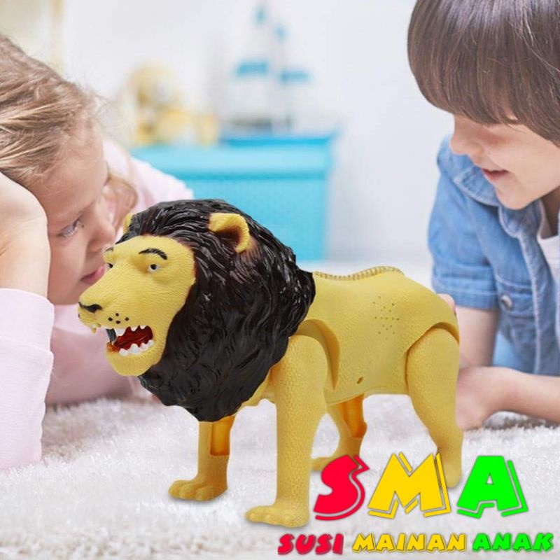 Mainan Hewan Singa Bisa Berjalan Forest Lion