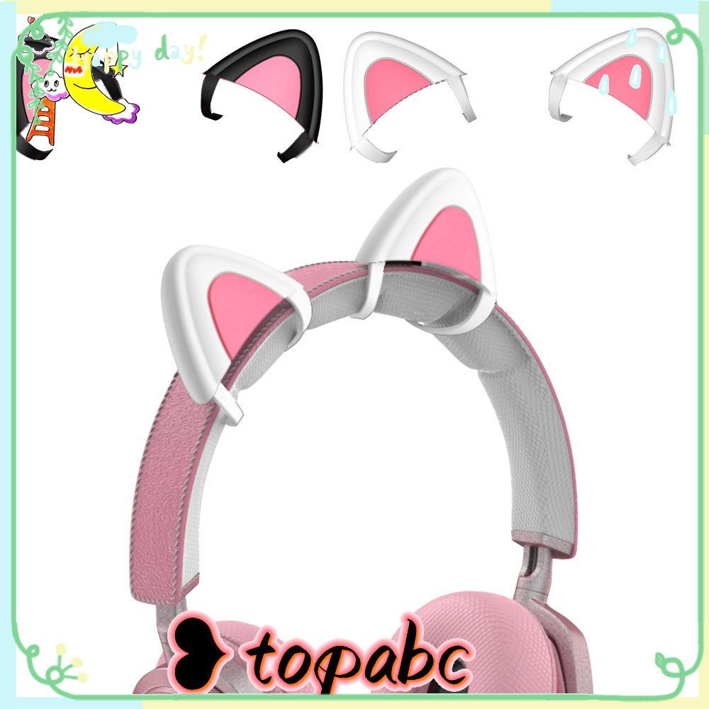 Top 1pasang Telinga Kucing Headphone Lucu Headset Dapat Dilepas