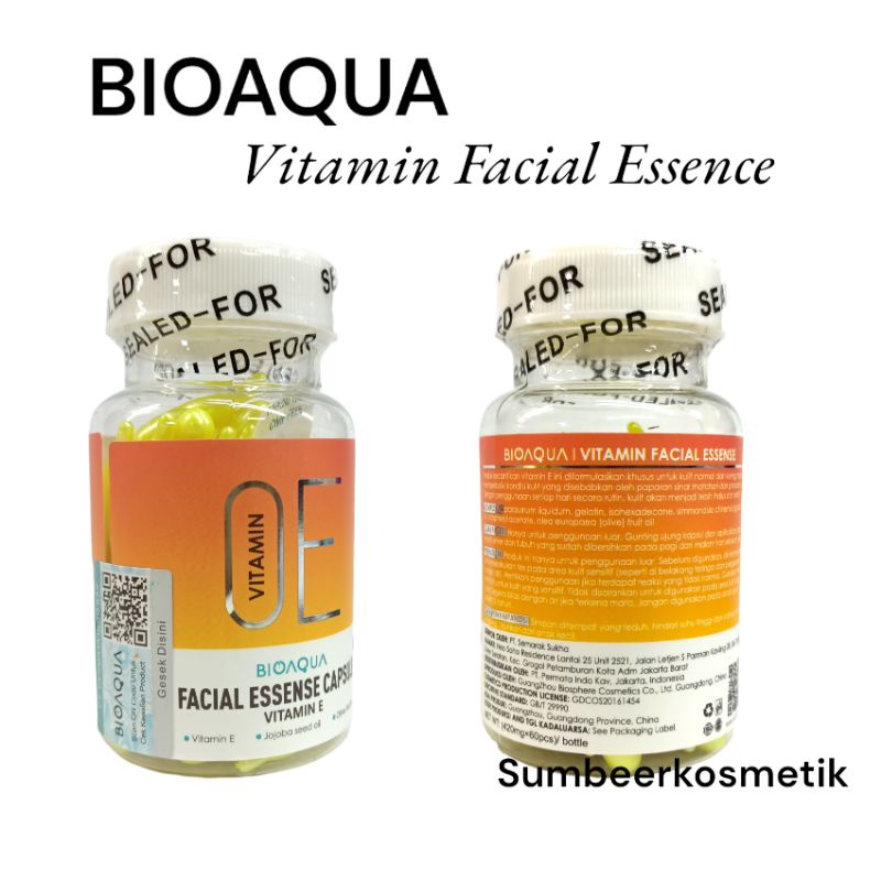 BIOAQUA - Serum Wajah Animate Vitamin E Facial Essence Capsule