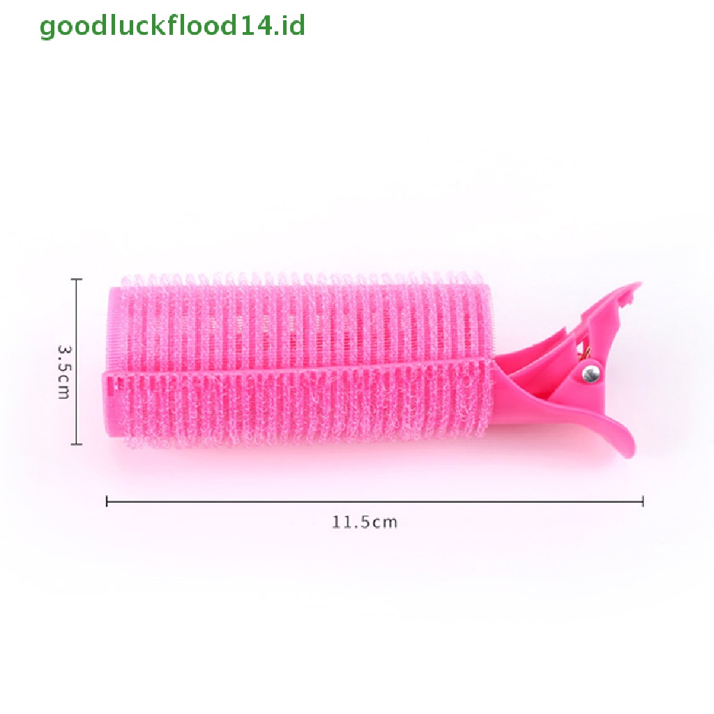 [GOOGFOUR] 1/2pcs Set Pengeriting Rambut Merah Muda Tidur Malam Reusable Hair Root Fluffy Clip [TOP]