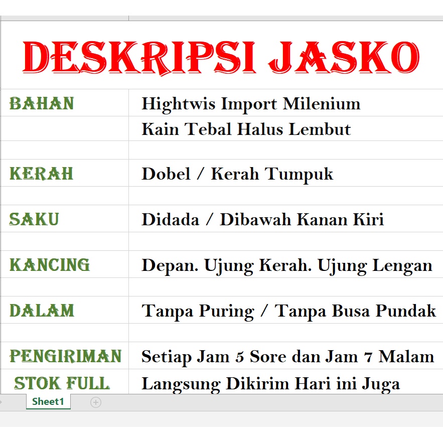 Jasko Lis Bordir Jasko Plat Bordir Jasko Bordir Jasko Dewasa Hijau lis hitam Bordir terbaru Jasko Murah Jas Murah Koko Murah Baju Murah Busana Muslim Dewasa