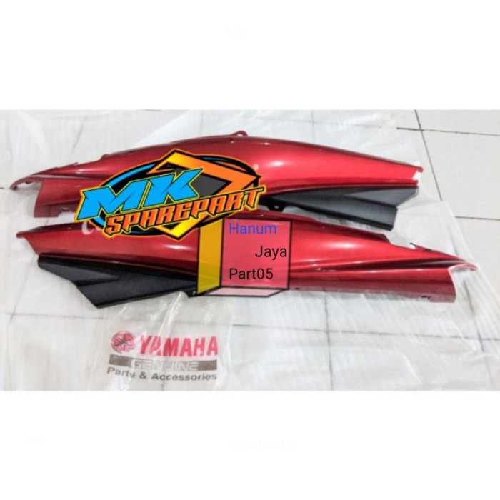 BODY BELAKANG VEGA ZR, VEGA RR MERAH SET KANAN-KIRI ORIGINAL YAMAHA