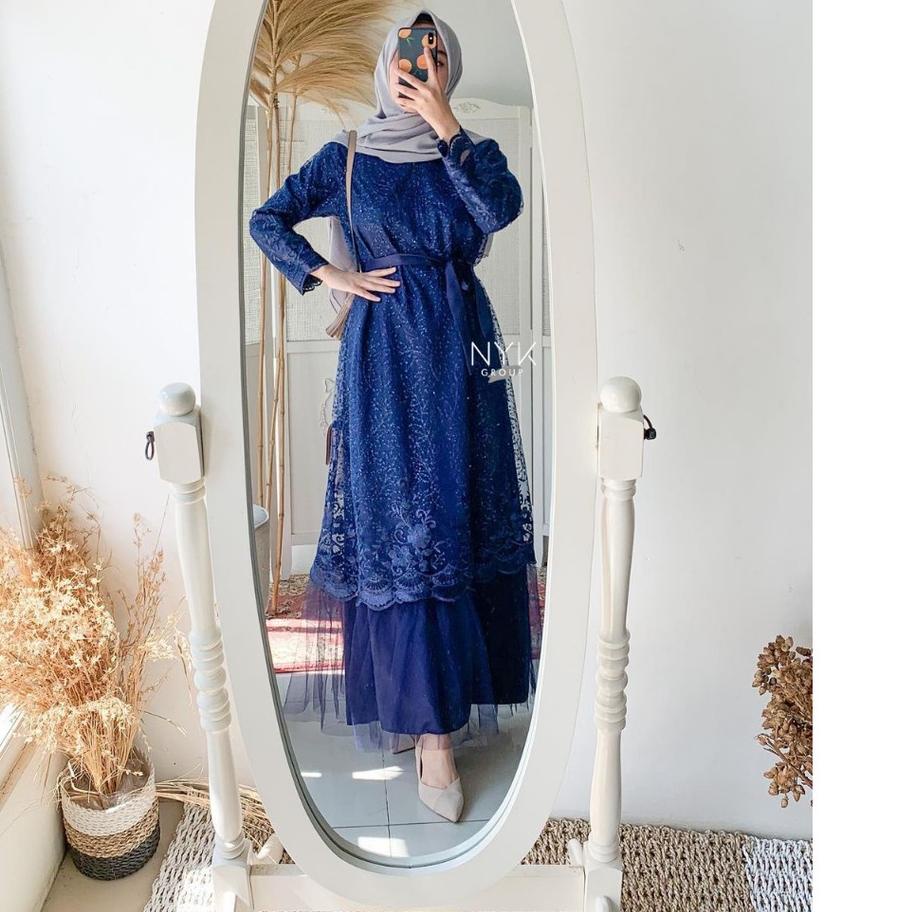 NYK GAMIS MAXI MAUDY / TILLE MUTIARA KOMBI TUTU/ MAXI BRUKAT TERLARIS