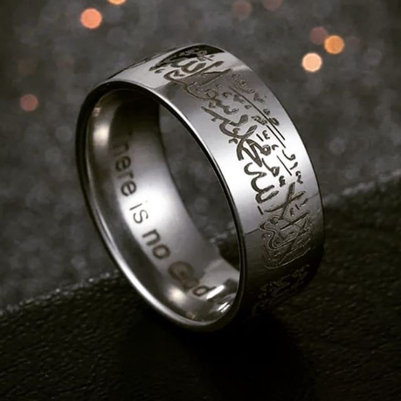Cincin Titanium/Couple Tauhid Syahadat Terlaris Hits
