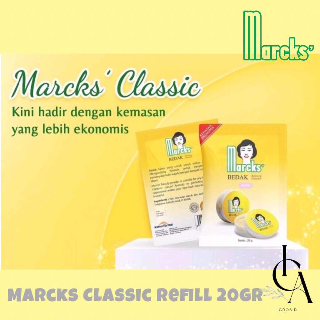ICA ∞  MARCKS Classic Refill 20gr | Bedak Tabur Sachet