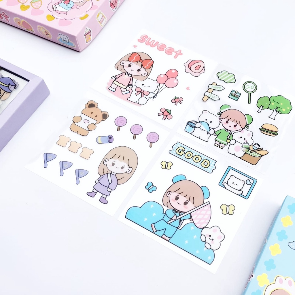

Stiker Aesthetic Momo Lucu 2D Tumblr Per Lembar Kartun Karakter Anak Korea
