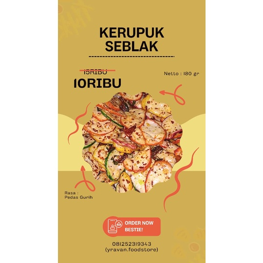 

Camilan "Kerupuk Seblak" by yravan.foodstore