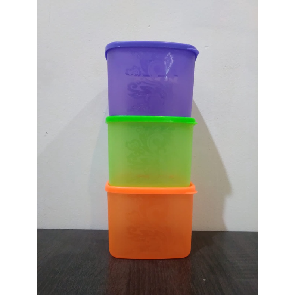 GOS - B214 - Toples Persegi - Toples Motif - Toples Kue - Toples Makanan