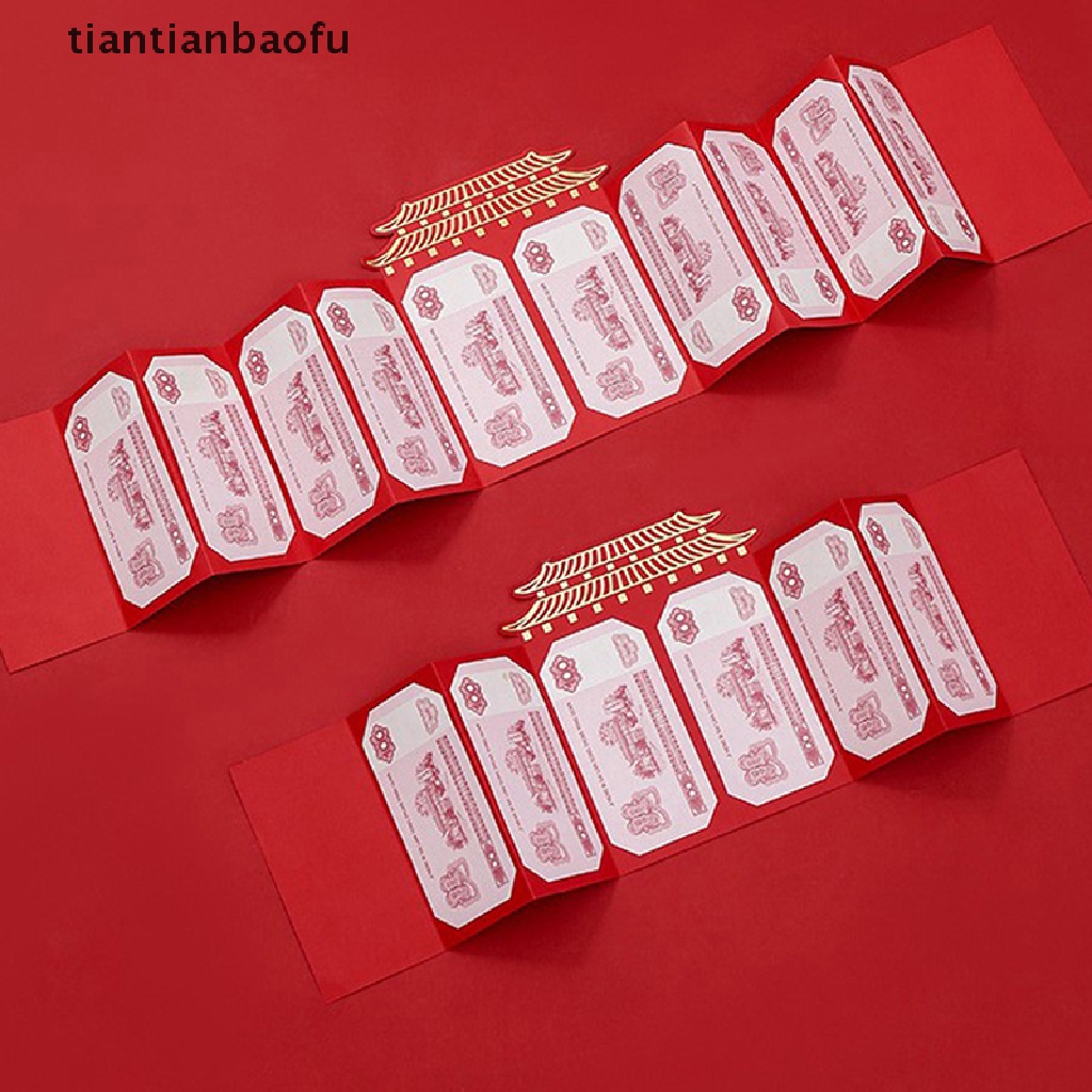 [tiantianbaofu] Amplop Merah Imlek 2023kantong Uang Festival Musim Semi Merah Packet Butik
