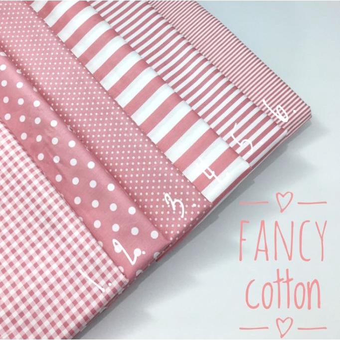 Kain Katun Jepang Motif Dusty Pink Ori Tokai Senko