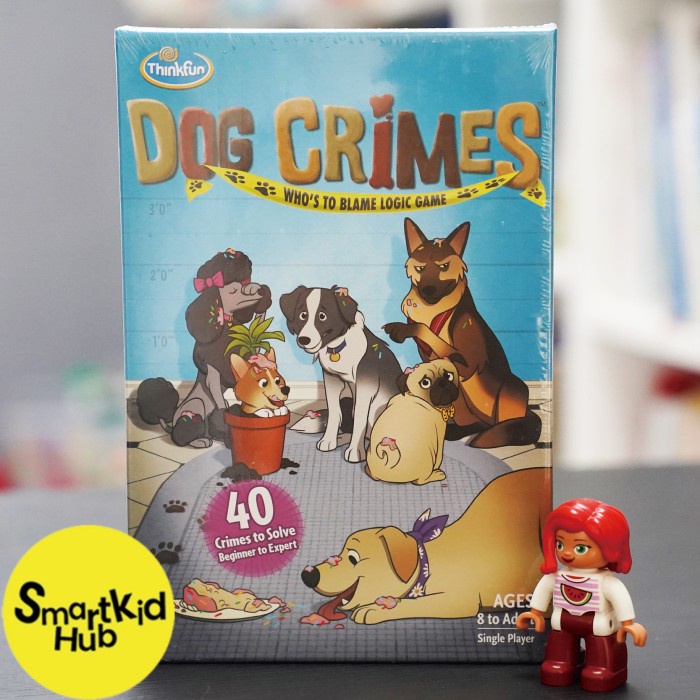 Thinkfun Dog Crimes Logic Game And Brainteaser 8+