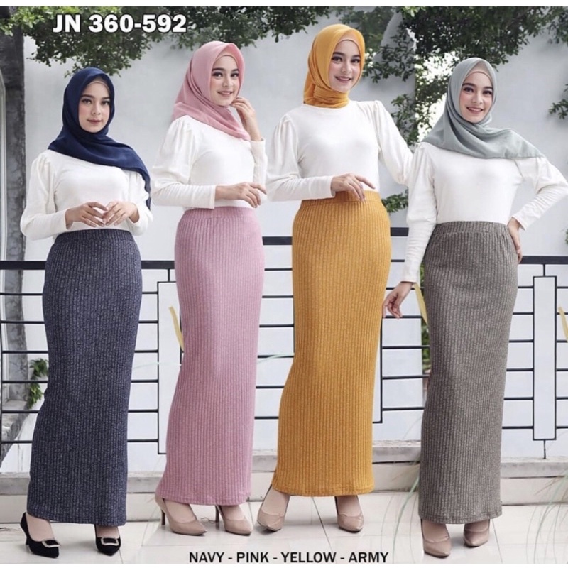 ROK RAJUT SPAN /ROK RAJUT PREMIUM/ ROK RAJUT PANJANG