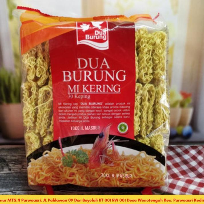 

ヵ Mie Kering Dua Burung 30 Keping 810gr ↶