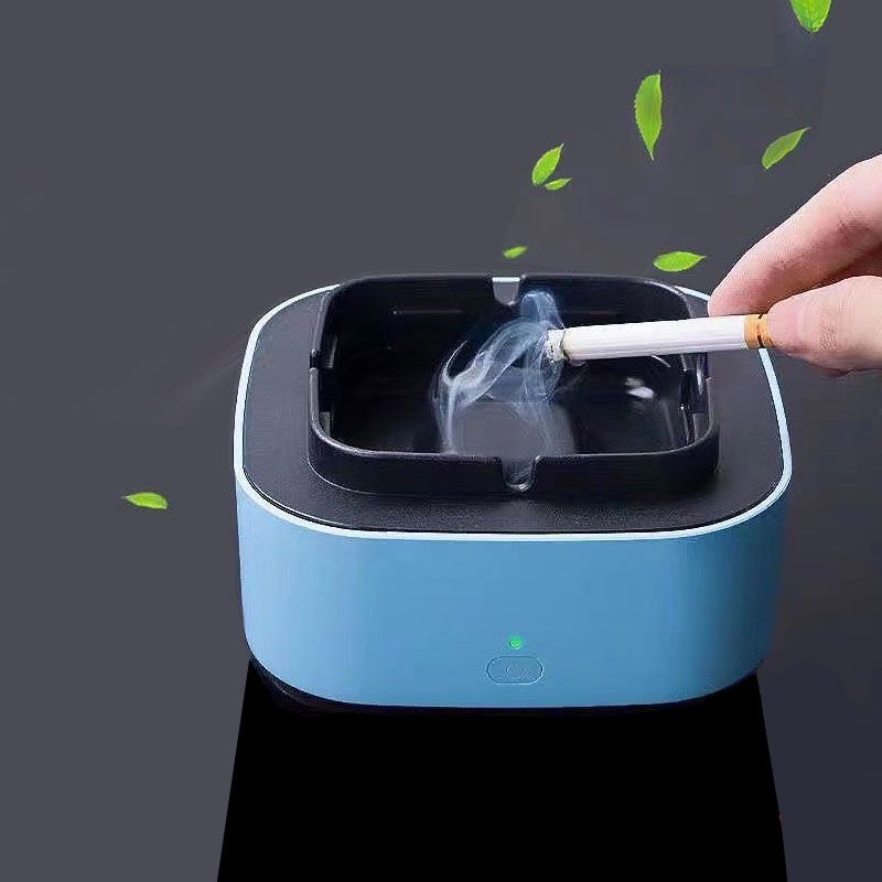 Asbak Pembersih Udara Ion Negatif Multifungsi / Tempat Abu Rokok Otomatis Tanpa Asap / Purifier