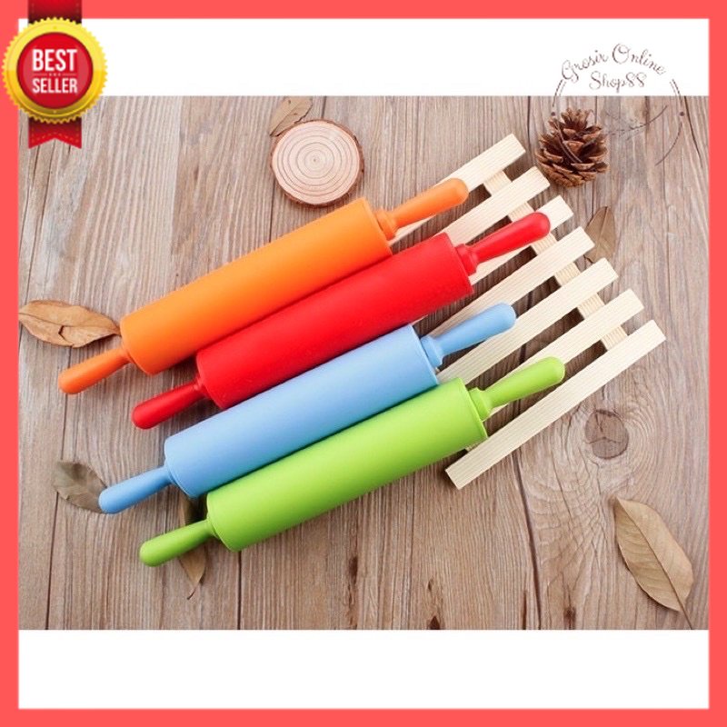 GOS - H314 - Rolling Pin Silicone - Penggilas Adonan Kue - Penggiling Adonan Silikon