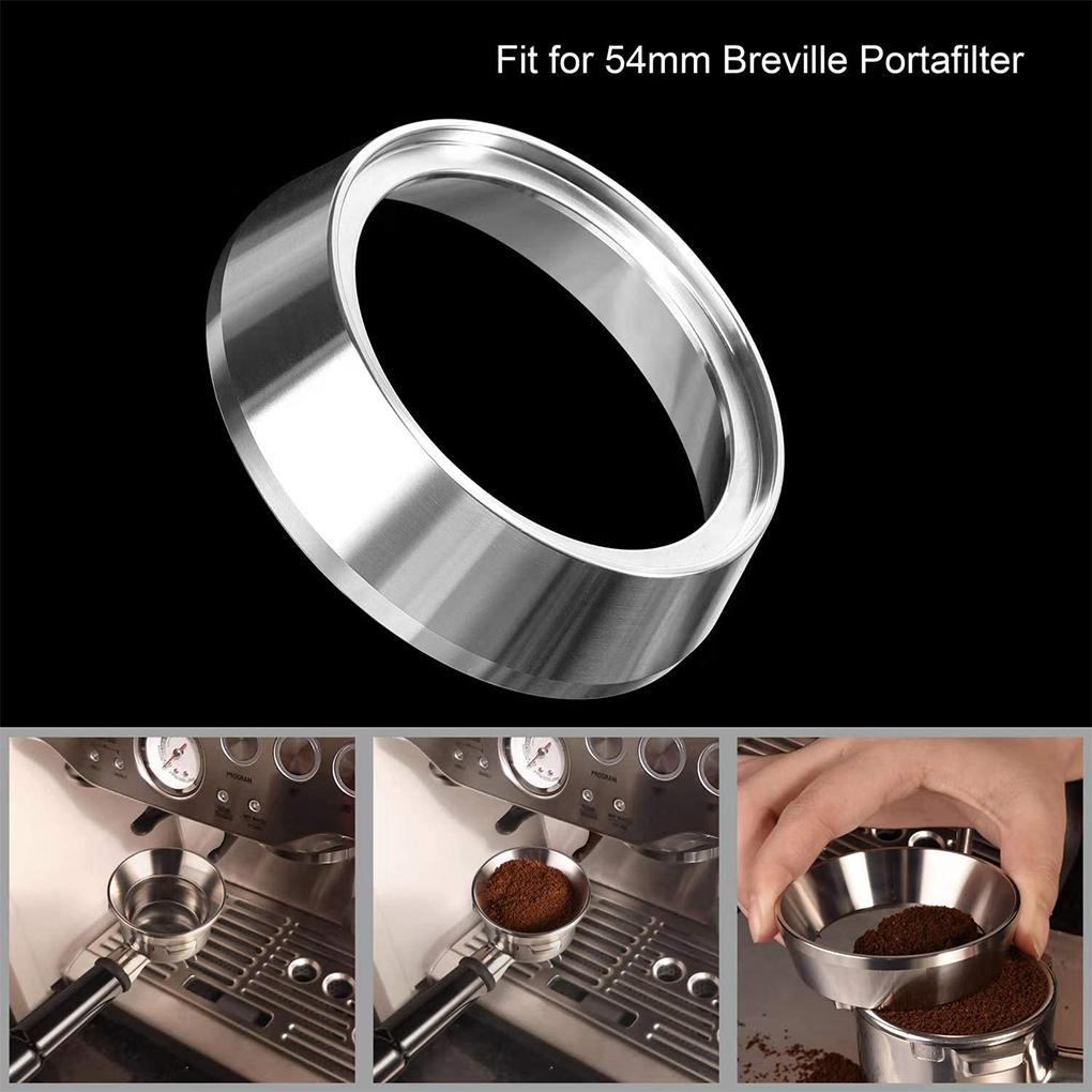 Corong Takaran Kopi Coffee Dosing Ring304 Stainless Steel Pengganti 54mm Breville Portafilter Untuk Kopi