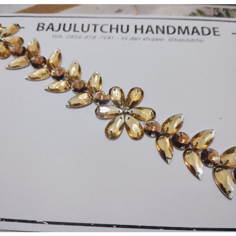 diamond rangkai payet pinggang coklat cokelat moca coktu milo