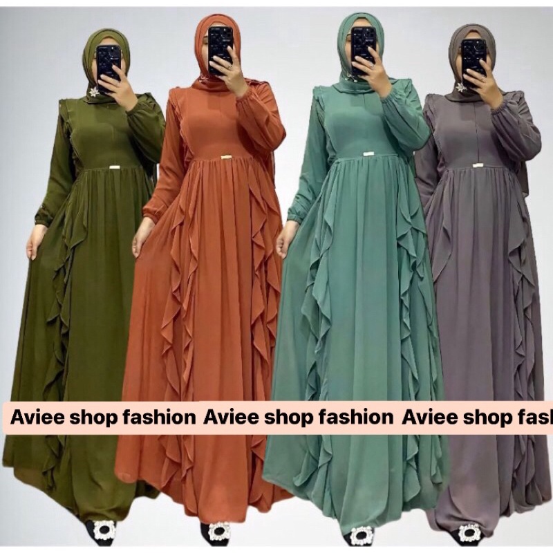 New asdf_AVF(BD) Airin Maxi SALLY DRESS CERUTY BABYDOLL FULL FURRING/AYEENA DRESS BUSUI FRIENDLY GAM