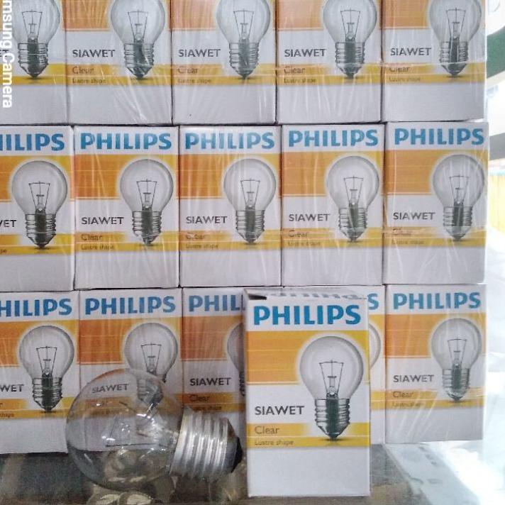 lampu Pijar Philips/Dop Philips Siawet 15 Watt (Kecil),15 Watt (besar),25 Watt,40 Watt,60 Watt, 75 W