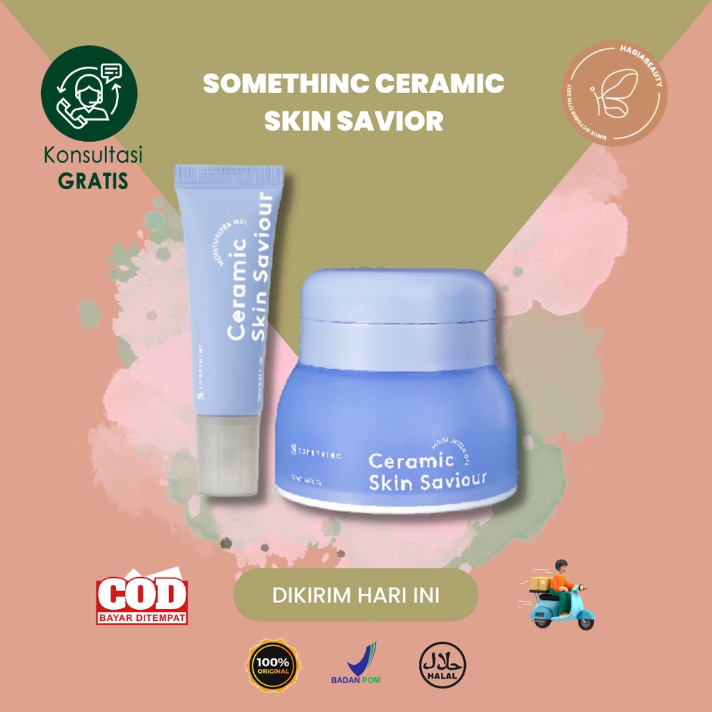 AGEN RESMI - SOMETHINC CERAMIC SKIN SAVIOUR ORIGINAL BPOM - PELEMBAB WAJAH BERMINYAK