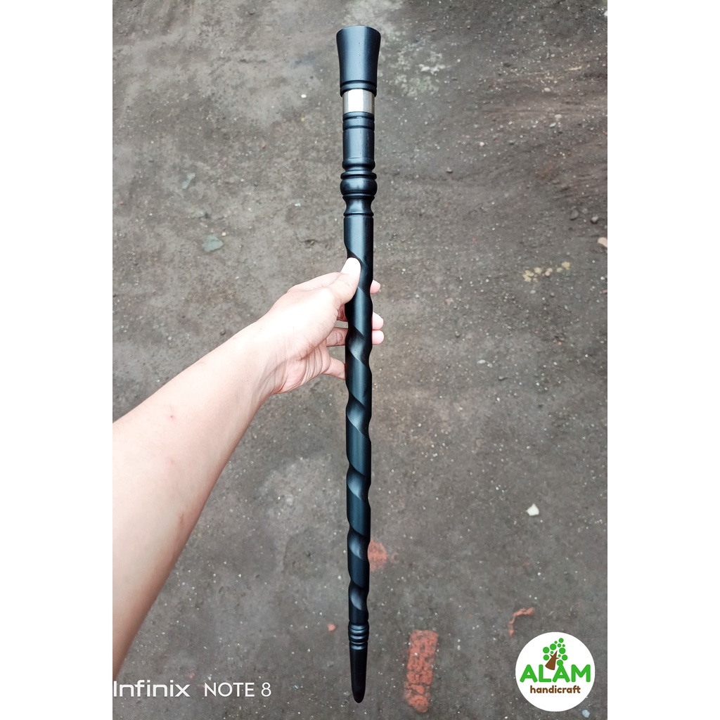 Tongkat komando galih kelor ukir