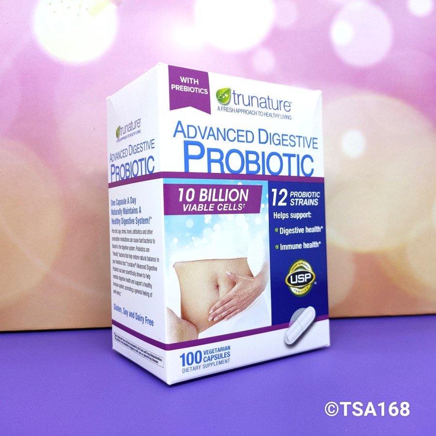 Trunature Advanced Digestive Probiotic 10 Bil Cells 12 Prob Strains