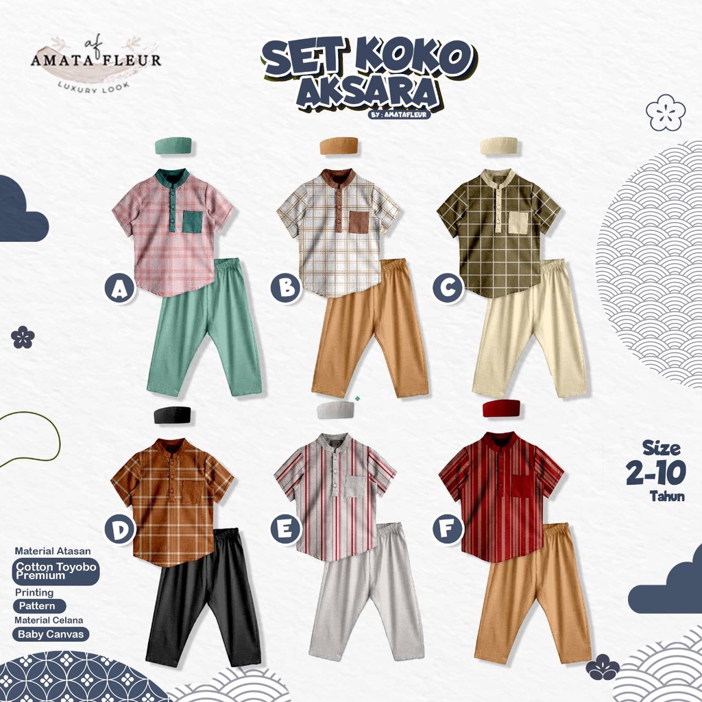 Set Koko Aksara Amatafleur