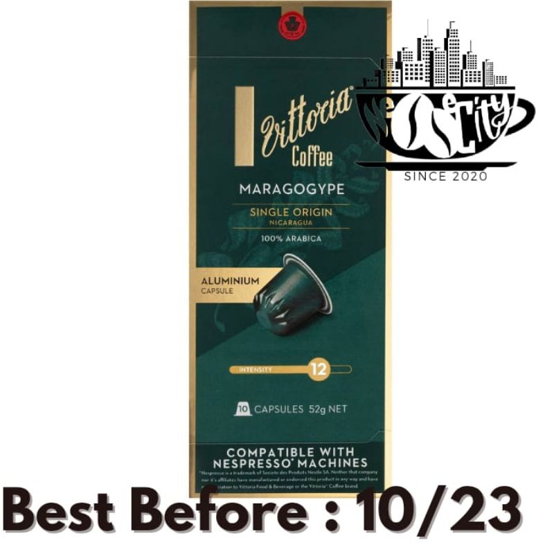 

Vittoria Maragogype Nespresso Coffee Capsules (Isi 10)