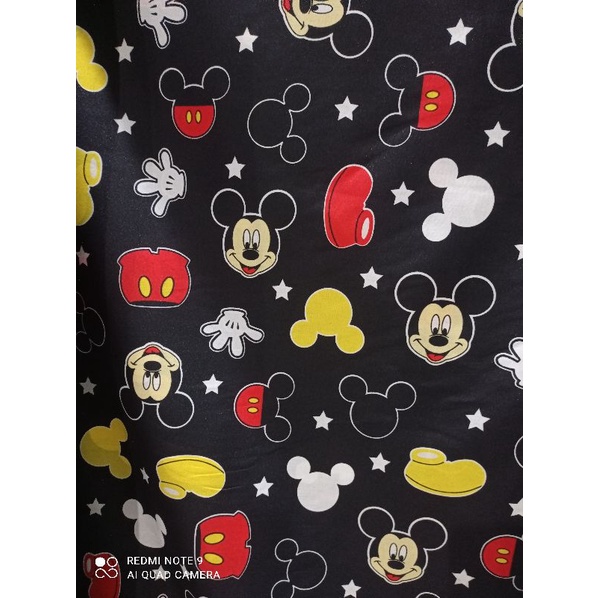 kain meteran karakter mickey lucu 1 meter